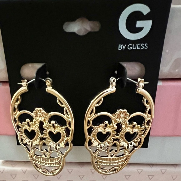 Brand New Beautiful Skeleton Earrings by Guess - Picture 2 of 3